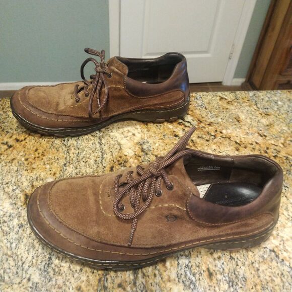 Men’s Born Handcrafted Footwear Size 11.5  45.5 Brown Casual Suede Shoes M6573 main image 9